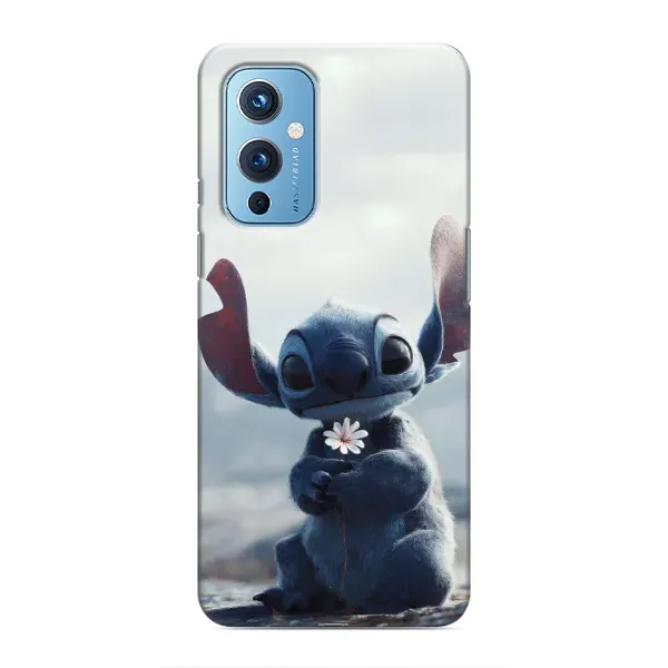 Чохол з малюнком «Стіч з квіткою» для OnePlus 9