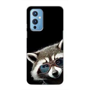 Силиконовый Чехол с Енотами на OnePlus 9 (Стильный Енот)
