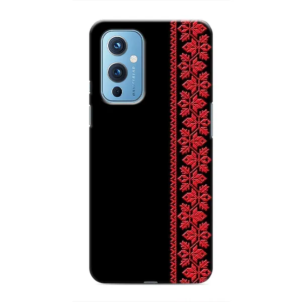 Чехол с рисунком «Вышиванка на черном» для OnePlus 9 Чехол с рисунком «Вышиванка на черном» для OnePlus 9