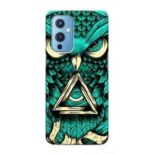 Чехлы с принтом СОВЫ для OnePlus 9 (Зеленая сова)