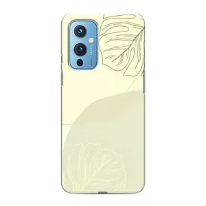 Чохол квітковий дизайн для OnePlus 9 (Зелений фон)