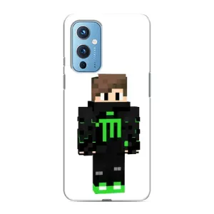 Чехлы для OnePlus 9 (Персонажи Майн Крафт) (Зеленый мальчик)