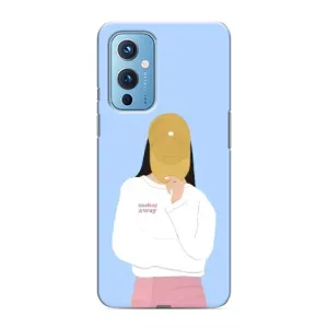 Силиконовый Чехол на OnePlus 9 с картинкой Стильных Девушек (Желтая кепка)