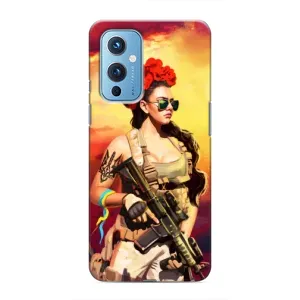 ЗСУ Чехлы (TPU) для OnePlus 9 (Женщина солдат)