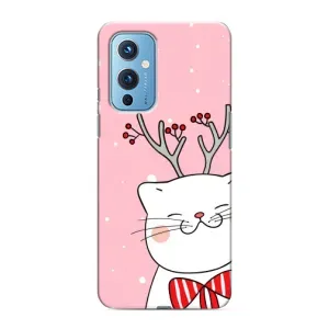 Чехол на тематику: Коты для OnePlus 9 (Зимний кот)