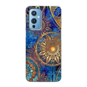 Чохли з сенсом на OnePlus 9 (Золоті узори)