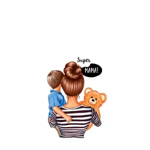Чохол з малюнком «Мама і син» для OnePlus 9RT