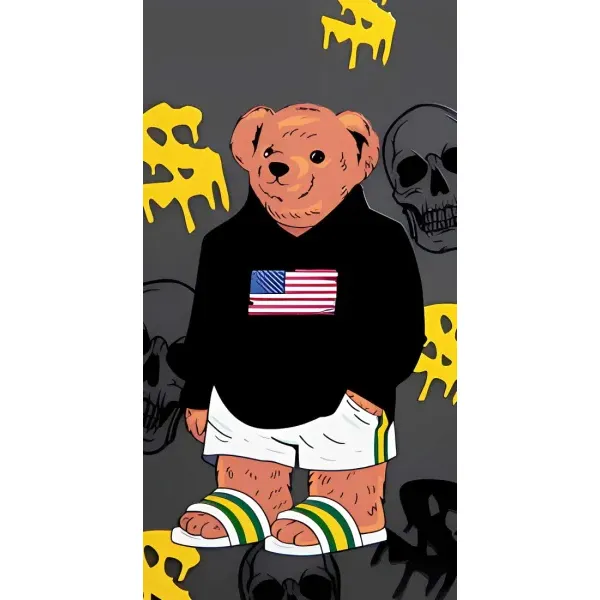 Чехол с рисунком «Teddy USA» для OnePlus 9RT Чехол с рисунком «Teddy USA» для OnePlus 9RT
