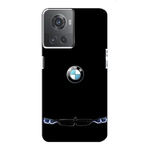 Силиконовый бампер с картинкой машины на OnePlus ACE (10R) (Черный BMW)