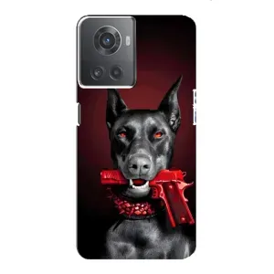 Чехол ДОБЕРМАН для OnePlus ACE (10R) (Доберман злой)