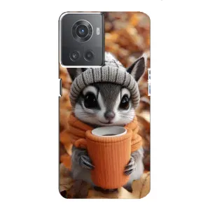 Печатный чехол «Зверята с кофе» для OnePlus ACE (10R) (Грызунчик с кофе)