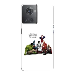 Чехлы для OnePlus ACE (10R) (Для Христиан) (Иисус супергерой)