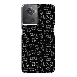 Чехол на тематику: Коты для OnePlus ACE (10R) (Котики на черном)