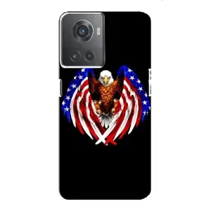 Чехол Флаг USA для OnePlus ACE (10R) (Крылья США)