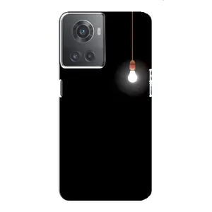 Чохол з картинками на чорному фоні для OnePlus ACE (10R) (Лампочка)