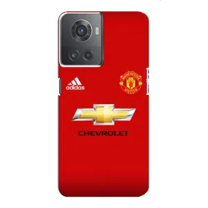 Силиконовые Чехлы принт Футбол на OnePlus ACE (10R) (Man United)