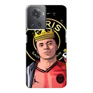 Чехол (TPU) с Футболистом на OnePlus ACE (10R) (Mbappe King)