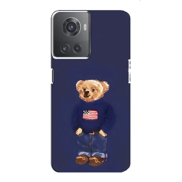 Чехол с рисунком «Мишка USA» для OnePlus ACE (10R) Чехол с рисунком «Мишка USA» для OnePlus ACE (10R)