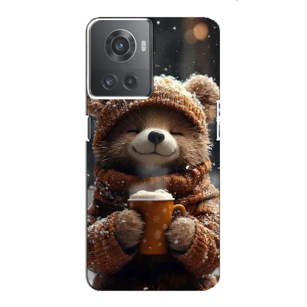 Чехол с рисунком «Медвежонок с кофе» для OnePlus ACE (10R) Чехол с рисунком «Медвежонок с кофе» для OnePlus ACE (10R)