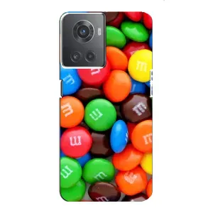 Чехол с изображением вкусной еды для OnePlus ACE (10R) (Разноцветные M&M'S)