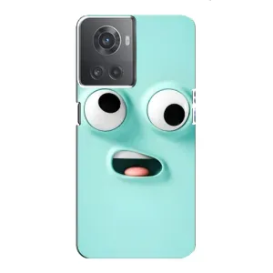 Чохли (ТПУ) (смішні стікери) для OnePlus ACE (10R) (Кумедне м'ятне обличчя)