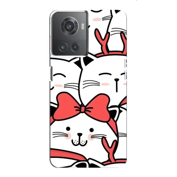 Чехол с рисунком «Новогодние котики» для OnePlus ACE (10R) Чехол с рисунком «Новогодние котики» для OnePlus ACE (10R)