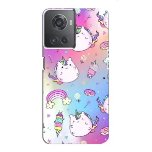 Чехол Unicorn на OnePlus ACE (10R) (Радуга и Единорог)