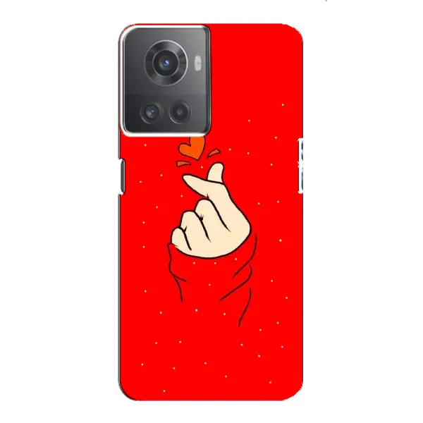 Чехол с рисунком «Сердце на красном» для OnePlus ACE (10R) Чехол с рисунком «Сердце на красном» для OnePlus ACE (10R)