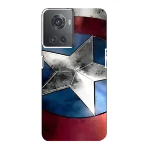 Чохол з малюнком «Щит Капітана Америки» для OnePlus ACE (10R)