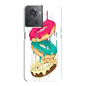 Чехол с изображением вкусной еды для OnePlus ACE (10R) (Сочные пончики)