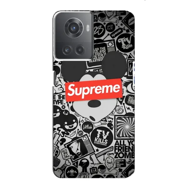 Чехол с рисунком «Supreme Маус» для OnePlus ACE (10R) Чехол с рисунком «Supreme Маус» для OnePlus ACE (10R)