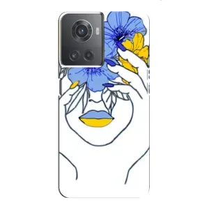 Чехол на OnePlus ACE (10R) Украинский дизайн (Украинка на всю голову)