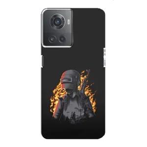 Чохол з картинкою "Герой Pubg" на OnePlus ACE (10R) (В полум'ї)