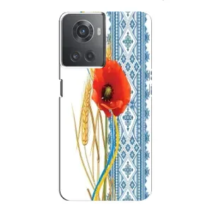 Силіконовый Чохол на OnePlus ACE (10R) з картинкой Вишиванки (Вишиванка з квіткою)