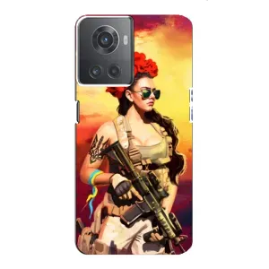 ЗСУ Чохли (TPU) для OnePlus ACE (10R) (Жінка солдат)