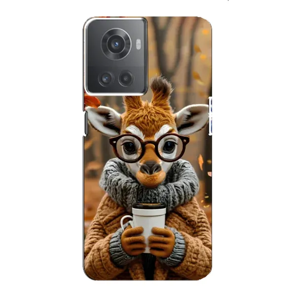 Чехол с рисунком «Жираф с кофе» для OnePlus ACE (10R) Чехол с рисунком «Жираф с кофе» для OnePlus ACE (10R)
