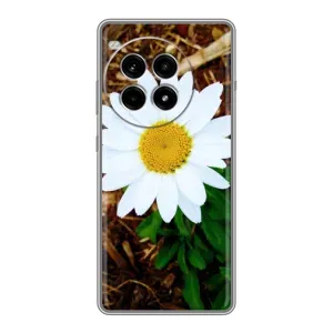 Чехол с ромашками на OnePlus Ace 3 Pro (Белая ромашка)