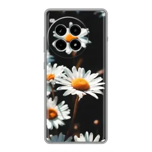 Чехол с ромашками на OnePlus Ace 3 Pro (Белые ромашки)