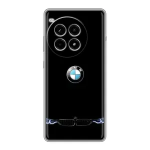 Силиконовый бампер с картинкой машины на OnePlus Ace 3 Pro (Черный BMW)