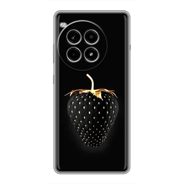 Чехол с рисунком «Чёрная клубника» для OnePlus Ace 3 Pro Чехол с рисунком «Чёрная клубника» для OnePlus Ace 3 Pro