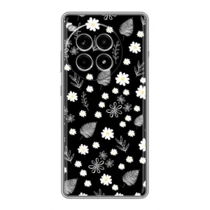 Чехлы с тематикой "ЦВЕТЫ" на OnePlus Ace 3 Pro (цветение на чорном)