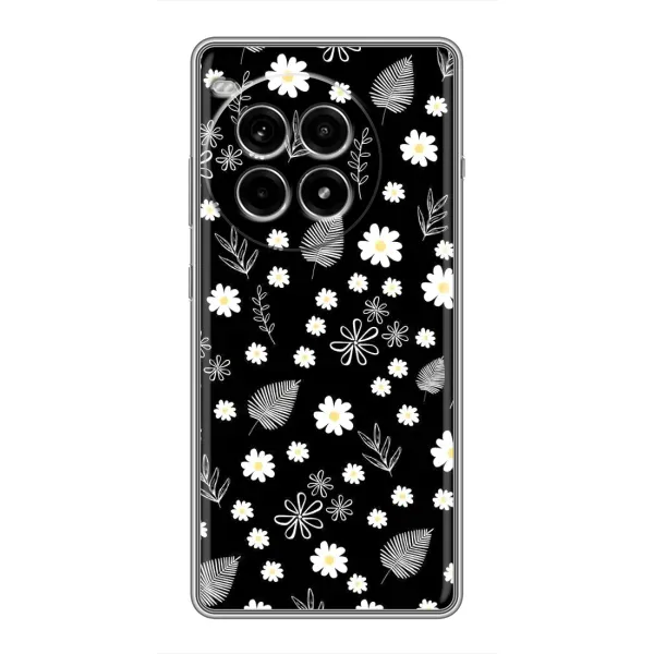 Чехол с рисунком «цветение на чорном» для OnePlus Ace 3 Pro Чехол с рисунком «цветение на чорном» для OnePlus Ace 3 Pro