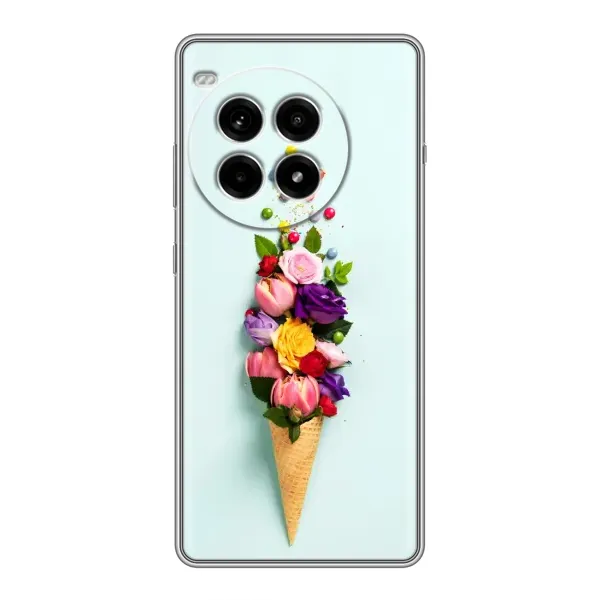 Чехол с рисунком «Цветок-мороженное» для OnePlus Ace 3 Pro Чехол с рисунком «Цветок-мороженное» для OnePlus Ace 3 Pro