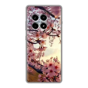 Чехол с принтом САКУРЫ на OnePlus Ace 3 Pro (Цветущая сакура)