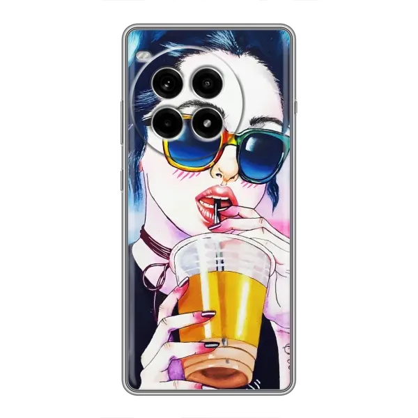 Чехол с рисунком «Девушка с коктейлем» для OnePlus Ace 3 Pro Чехол с рисунком «Девушка с коктейлем» для OnePlus Ace 3 Pro