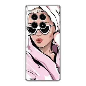 Чехол с картинкой Модные Девчонки OnePlus Ace 3 Pro (Девушка в халате)