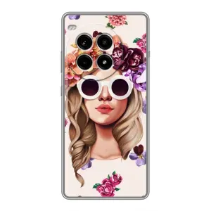 Чехол с картинкой Модные Девчонки OnePlus Ace 3 Pro (Девушка в очках)
