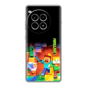 Чехлы для OnePlus Ace 3 Pro (Персонажи Майн Крафт) (Герой Майнкрафт)