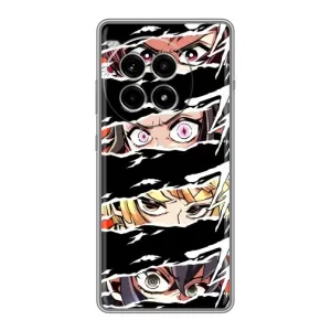 Силиконовые чехлы с глазами Anime для Ван Плас Эйс 3 Про (Глаза на чорном)