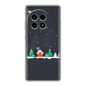 Силиконовый бампер на рождество для OnePlus Ace 3 Pro (Город зимний)